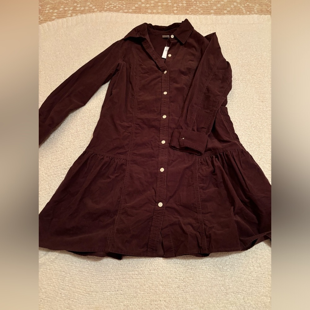 GAP Dark Brown Long Sleeve Dress
